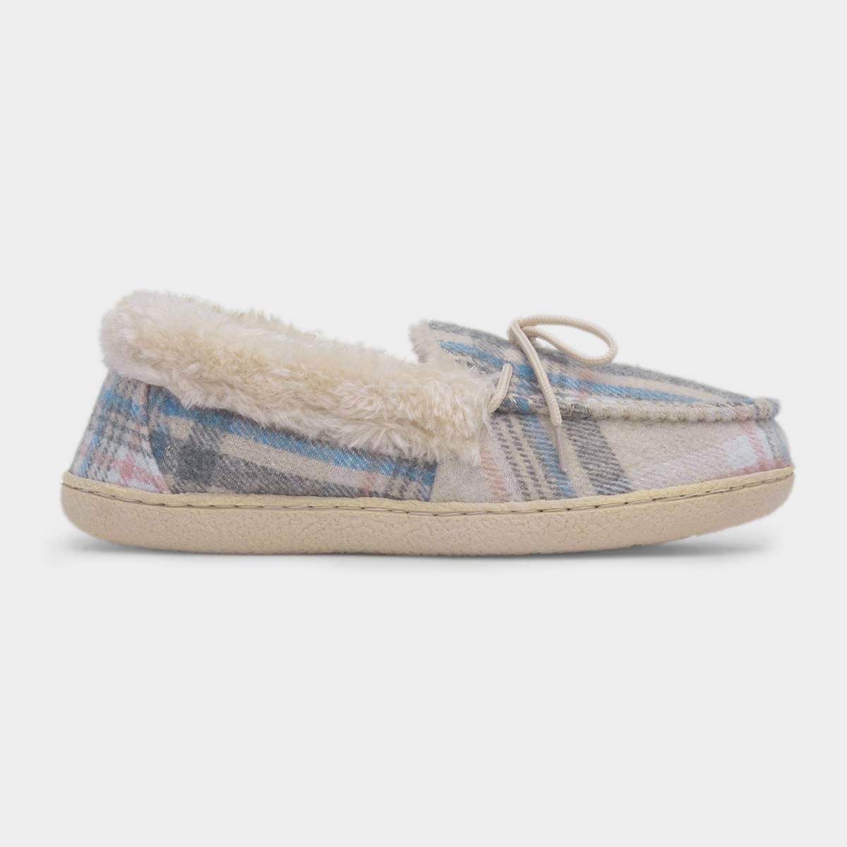 Pembroke Womens Oat Bow Moccasin Slipper