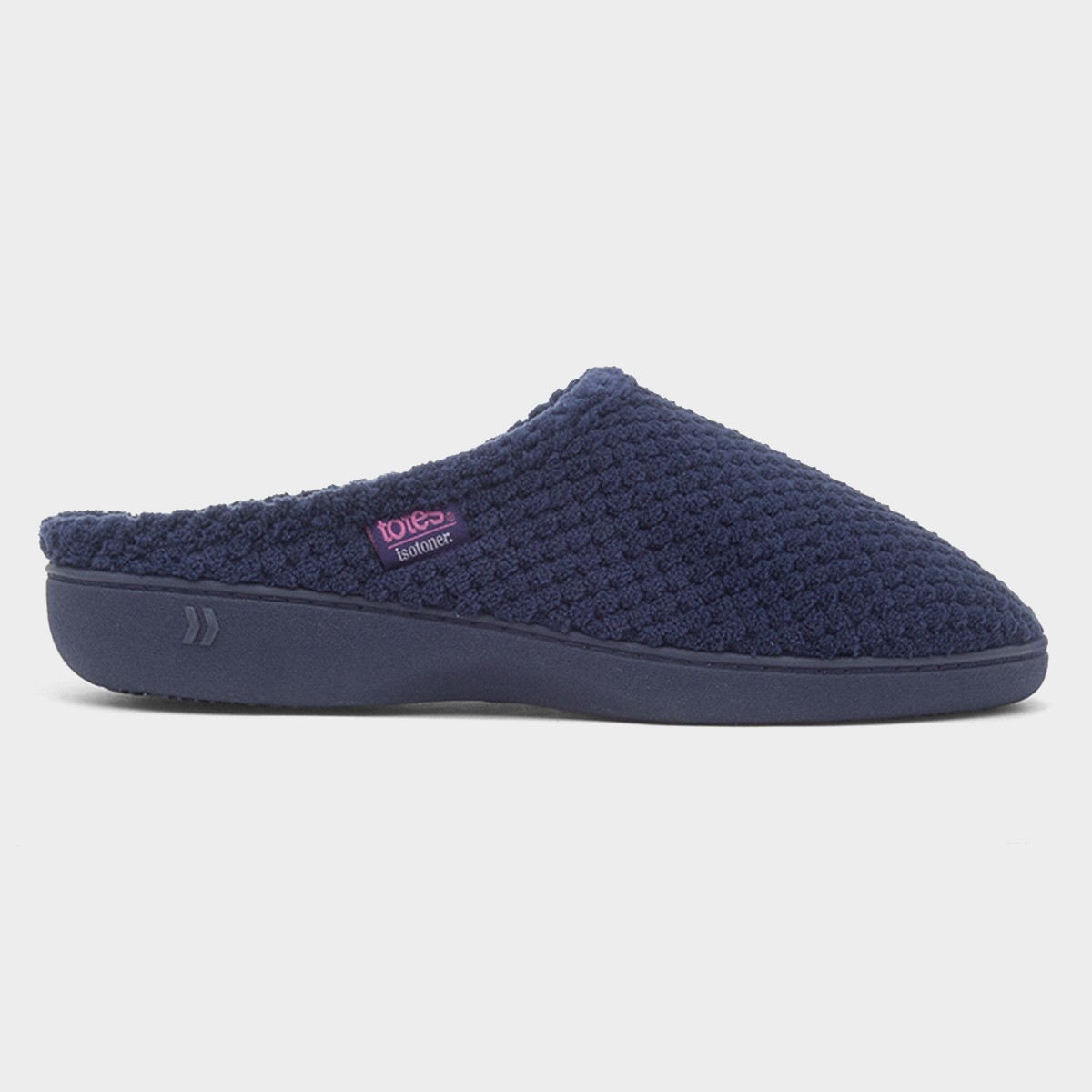 Popcorn Terry Womens Navy Mule Slipper
