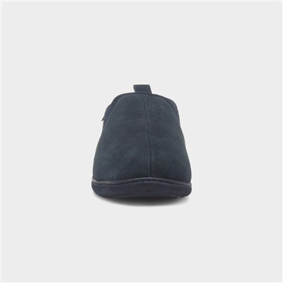 Arnold Mens Navy Suede Slipper