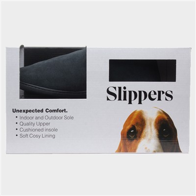 Arnold Mens Navy Suede Slipper