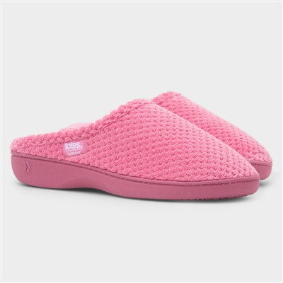 Popcorn Terry Womens Pink Mule Slipper