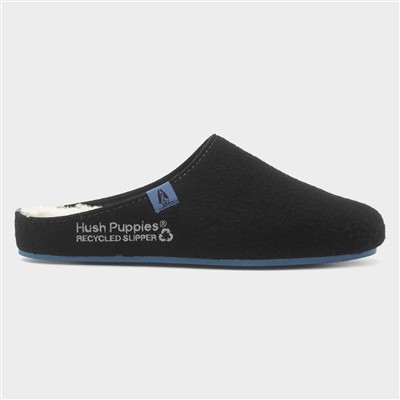 Good Mens Black Mule Slippers