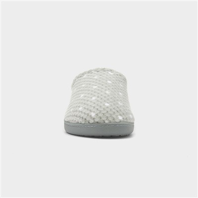 Popcorn Terry Womens Sage Mule Slipper