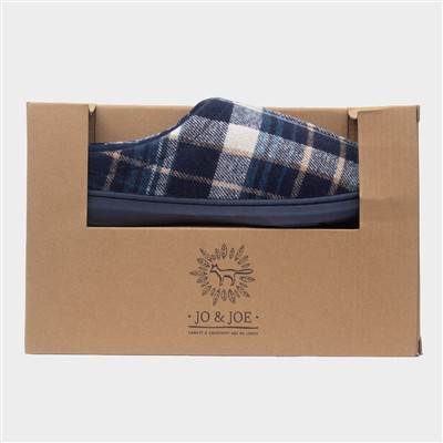 Inverness Mens Navy Mule Slipper