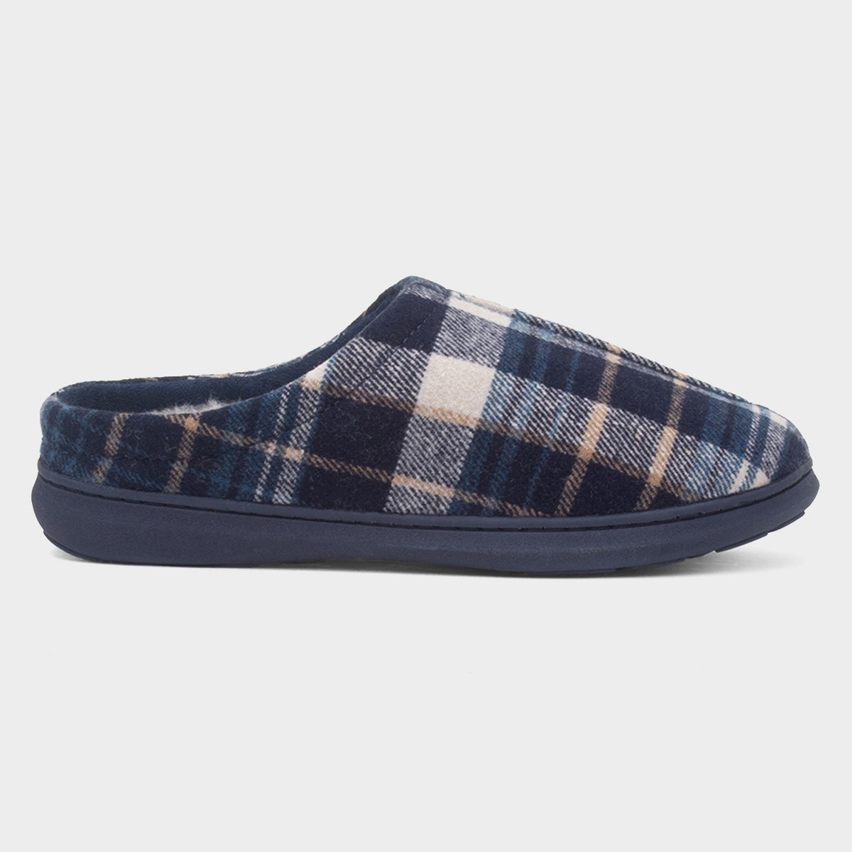 Inverness Mens Navy Mule Slipper