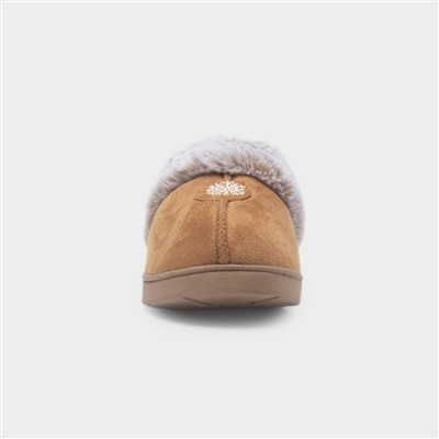 Splendour Womens Chestnut Mule Slipper