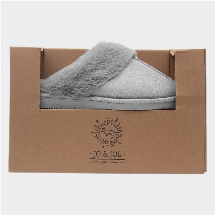 Glimmer Womens Grey Mule Slipper