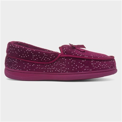 Leonie Womens Burgundy Full Slipper