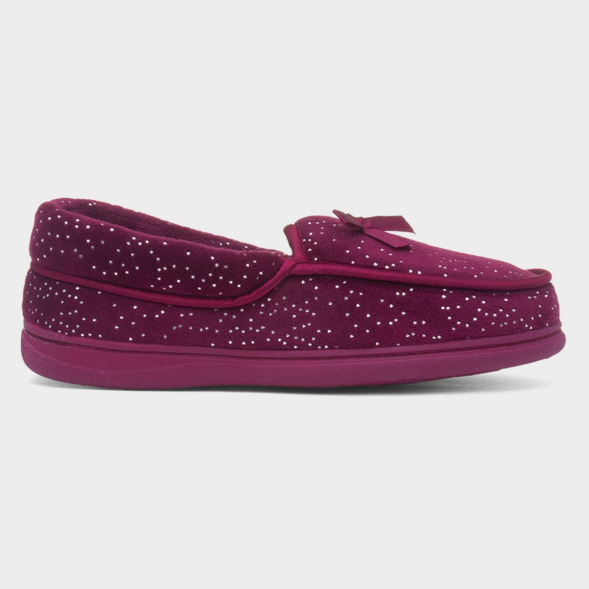 Leonie Womens Burgundy Full Slipper