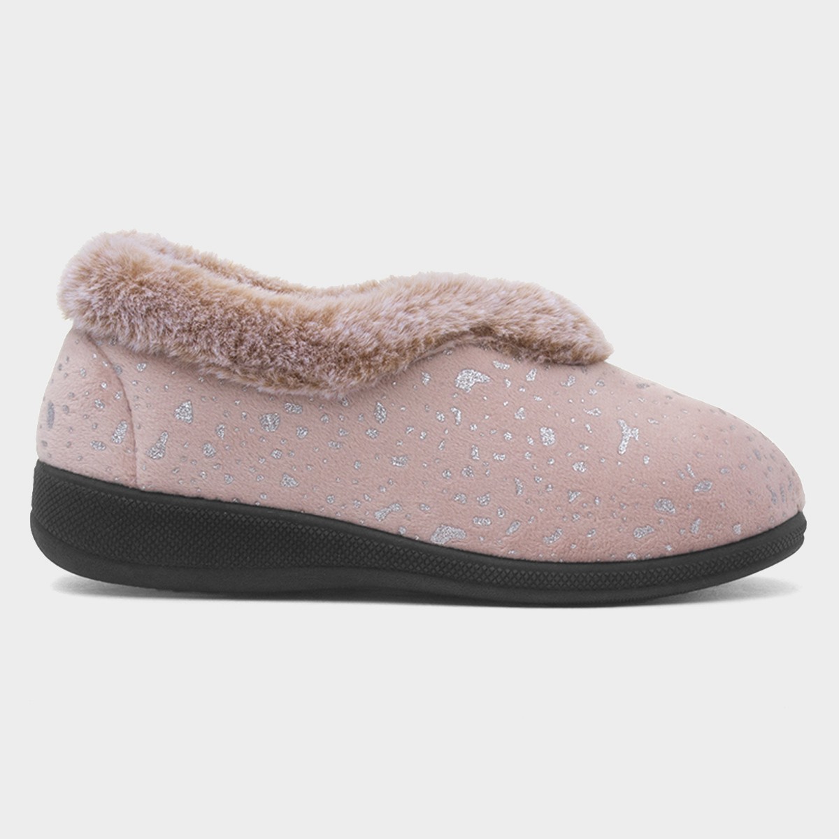 Jacinta Womens Mink Wider Fit Slipper