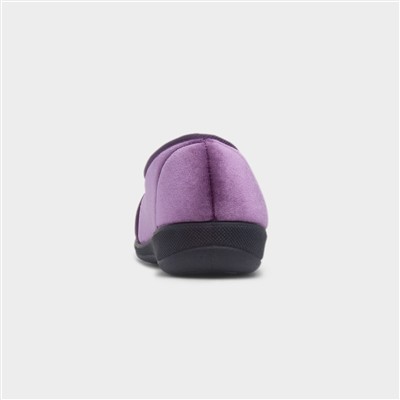 Wendy Womens Purple Wide Fit Slipper