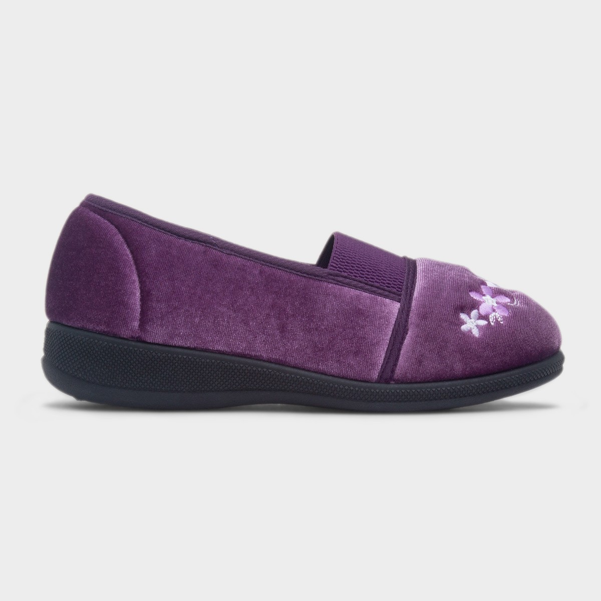 Wendy Womens Purple Wide Fit Slipper
