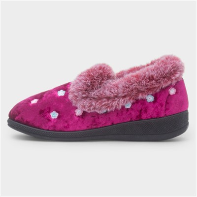 Delilah Womens Heather Full Slipper