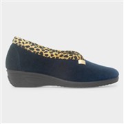 Lunar Paloma Womens Navy Full Slipper (Click For Details)