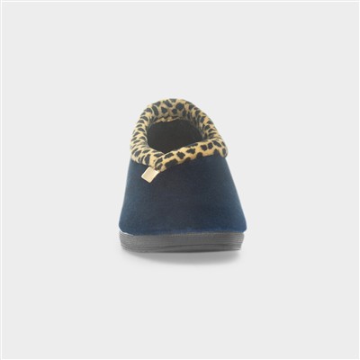 Paloma Womens Navy Full Slipper