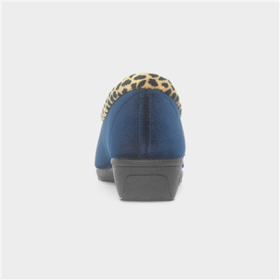 Paloma Womens Navy Full Slipper