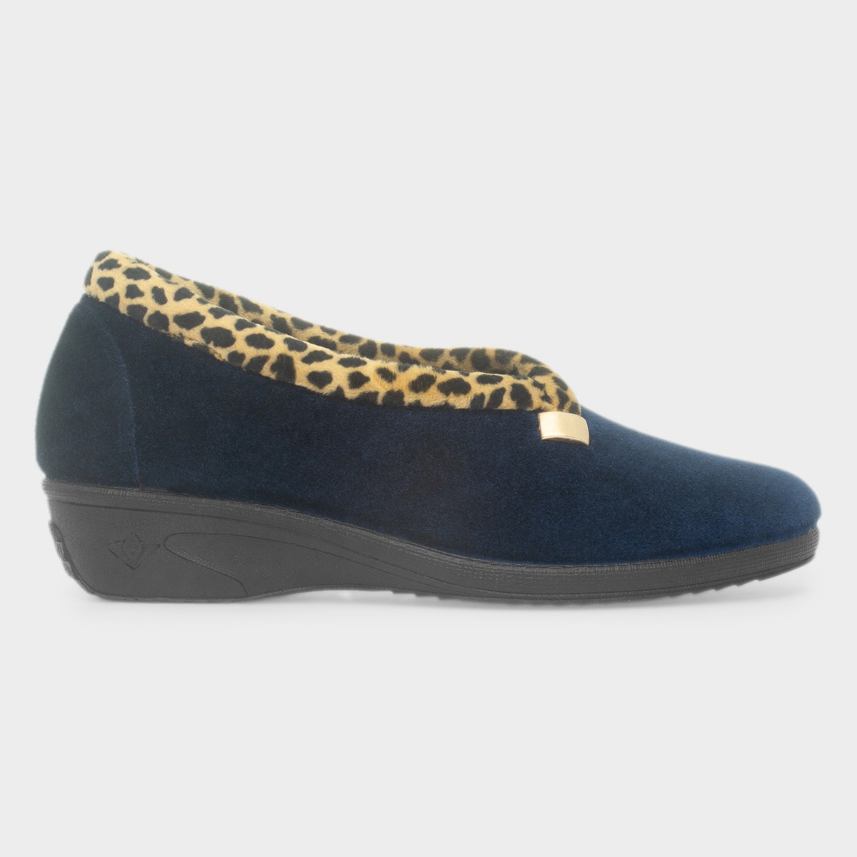 Paloma Womens Navy Full Slipper