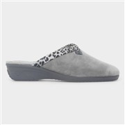 Lunar Michelle Womens Grey Slip on Mule Slippers (Click For Details)