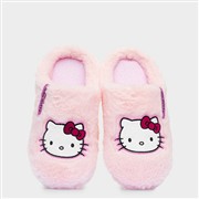 Hello Kitty Girls Pink Mule Faux Fur Slipper (Click For Details)