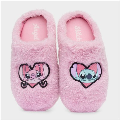 Kids Pink Fluffy Mule Slipper