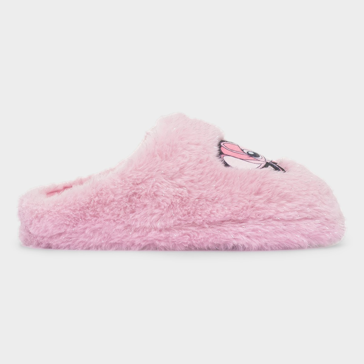 Kids Pink Fluffy Mule Slipper