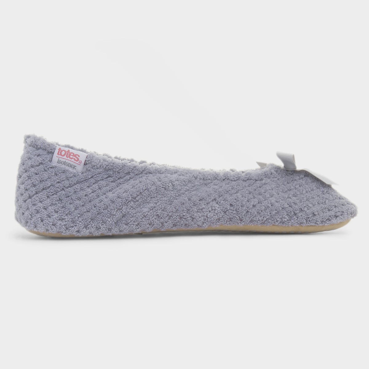 Popcorn Womens Pale Grey Ballet Slipper