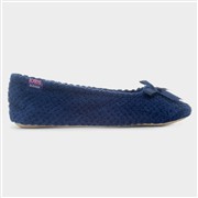 Totes Popcorn Womens Navy Ballet Slipper (Click For Details)