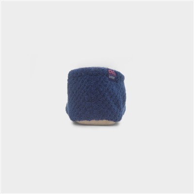 Popcorn Womens Navy Ballet Slipper