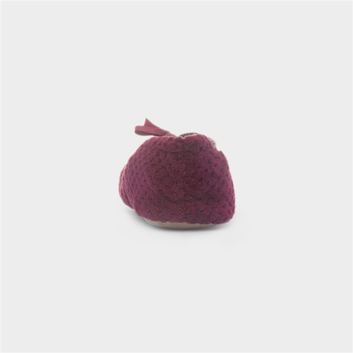 Popcorn Womens Burgundy Ballet Slipper