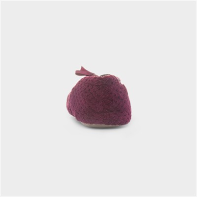 Popcorn Womens Burgundy Slipper