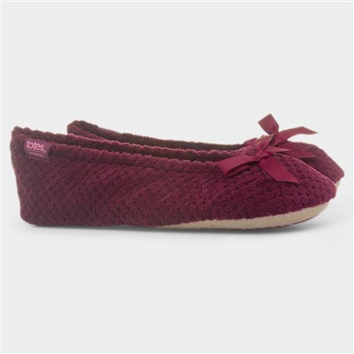 Popcorn Womens Burgundy Slipper