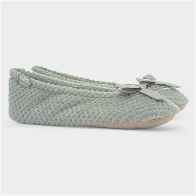 Popcorn Womens Sage Ballet Slippers