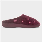 Totes Popcorn Terry Womens Burgundy Mule Slipper (Click For Details)