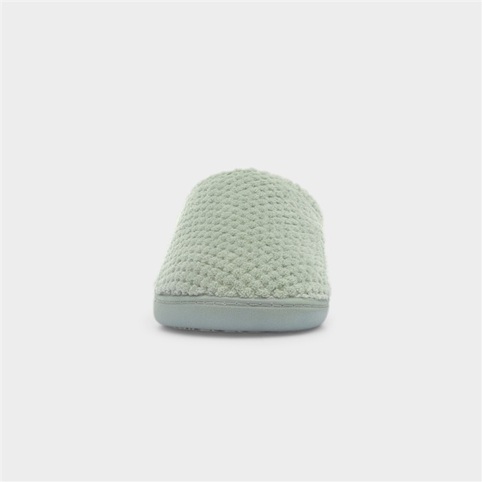 Popcorn Terry Womens Sage Mule Slippers