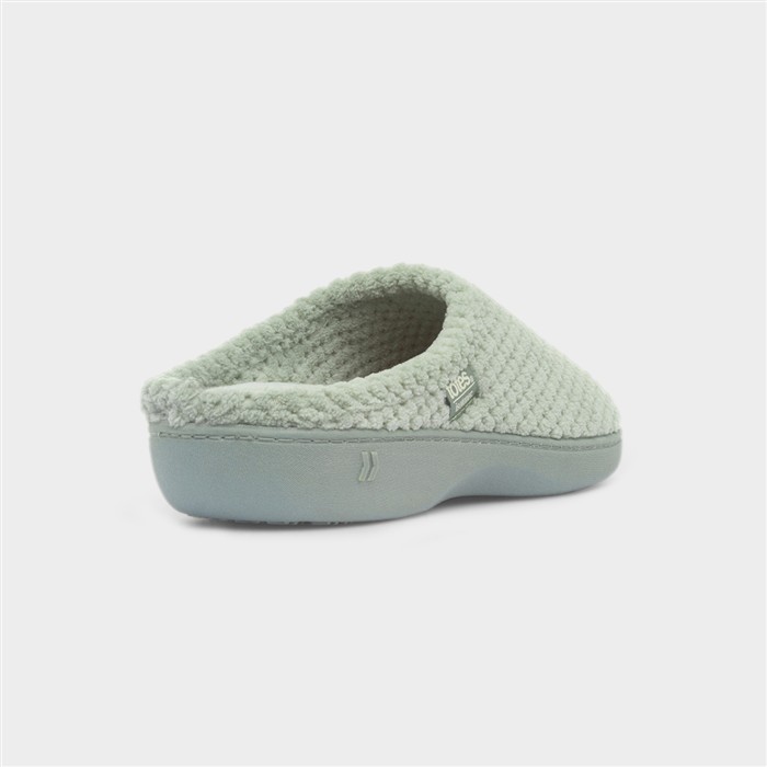 Popcorn Terry Womens Sage Mule Slippers