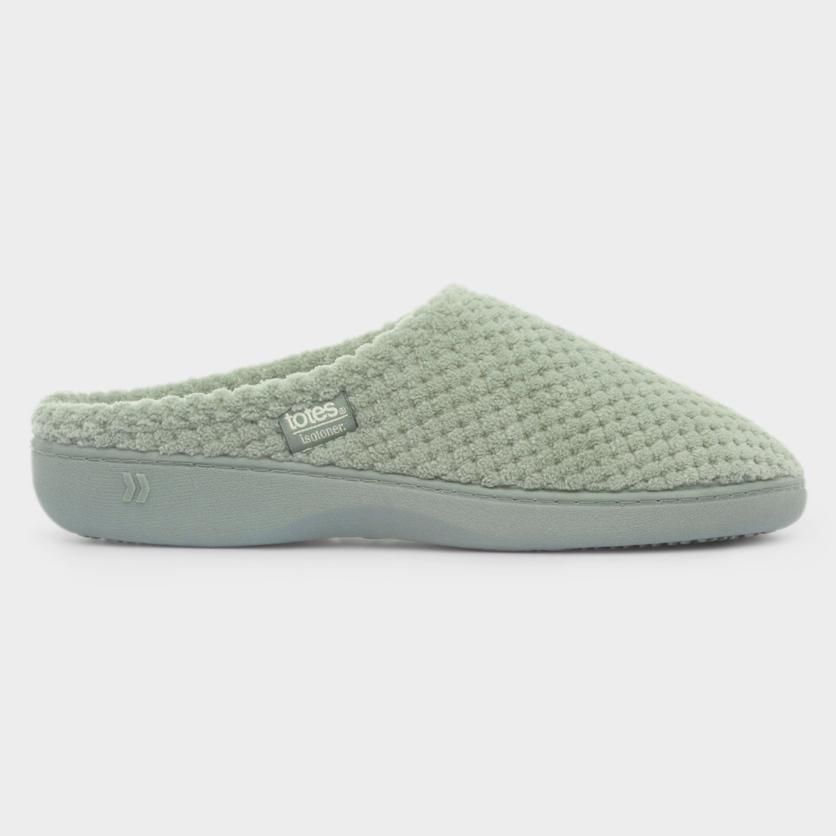 Totest Back Popcorn Terry Womens Sage Mule Slipper