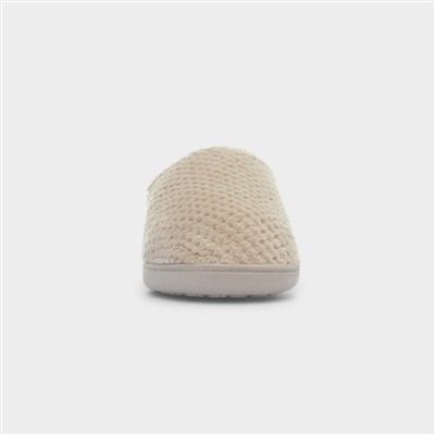 Popcorn Terry Womens Brown Mule Slipper