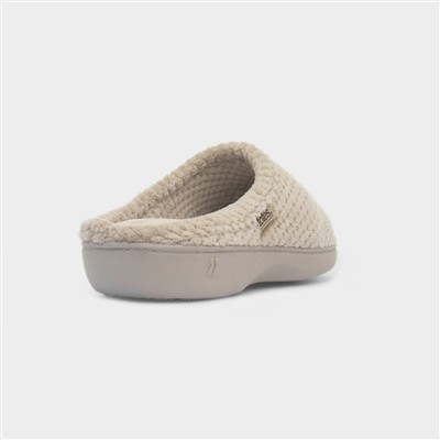 Popcorn Terry Womens Brown Mule Slipper