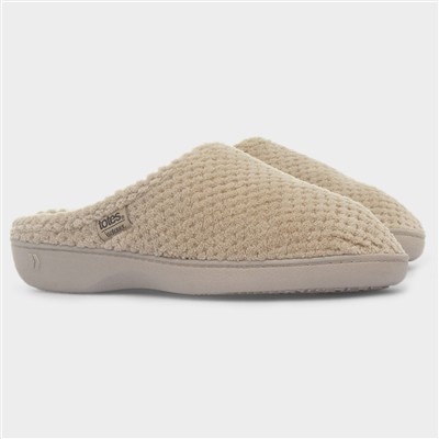 Popcorn Terry Womens Brown Mule Slipper