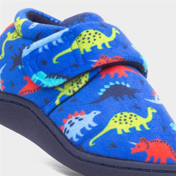 The Slipper Company Chip Kids Blue Slipper 69667 Shoe Zone