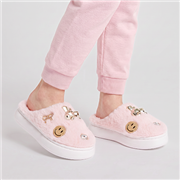 Little Diva Klara Kids Pink Embellished Slipper (Click For Details)