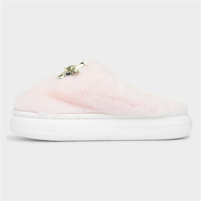 Klara Kids Pink Embellished Slipper