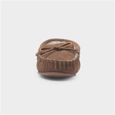 Allie Womens Tan Suede Moccasin