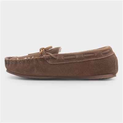 Allie Womens Tan Suede Moccasin