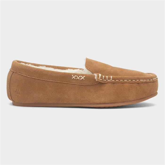 Hush Puppies Women's Tan Annie Mocassin Suede Slippers Uk Size 5 - Image 2