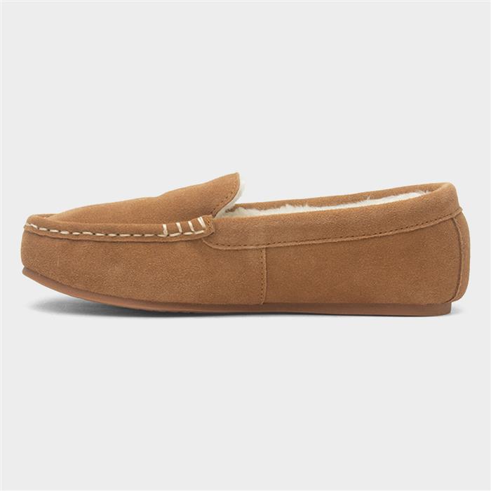 Annie Womens Tan Suede Moccasin