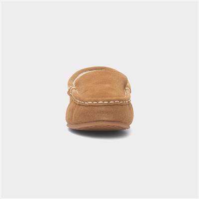 Annie Womens Tan Suede Moccasin