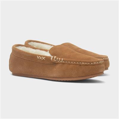 Annie Womens Tan Suede Moccasin