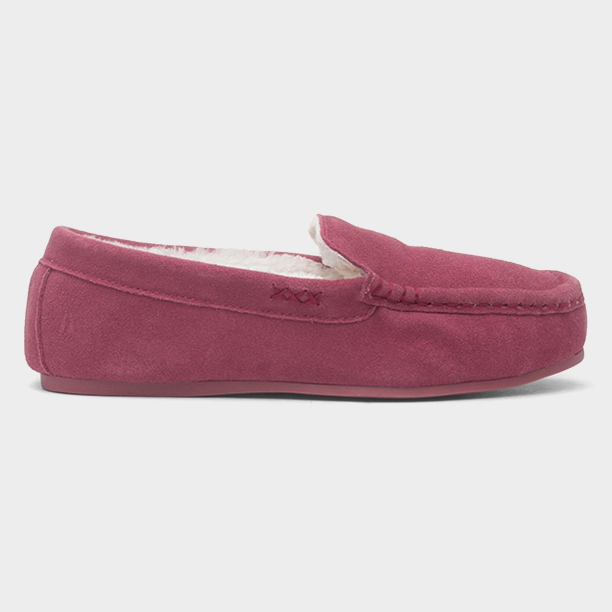 Annie Womens Pink Suede Moccasin