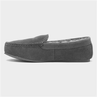 Annie Womens Grey Suede Moccasin